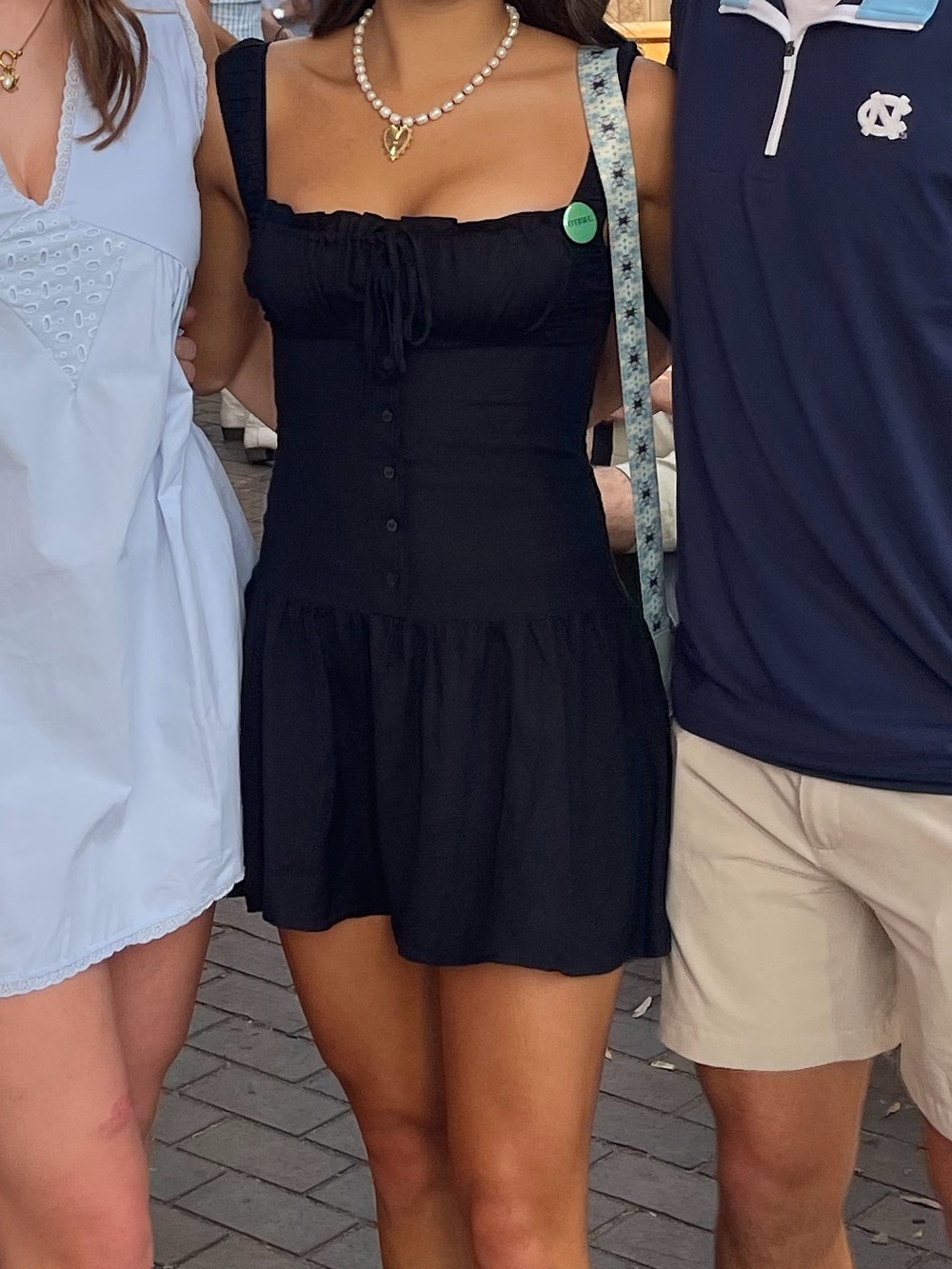 Lioness Black Button-Front Mini Dress - Picture 2 of 2
